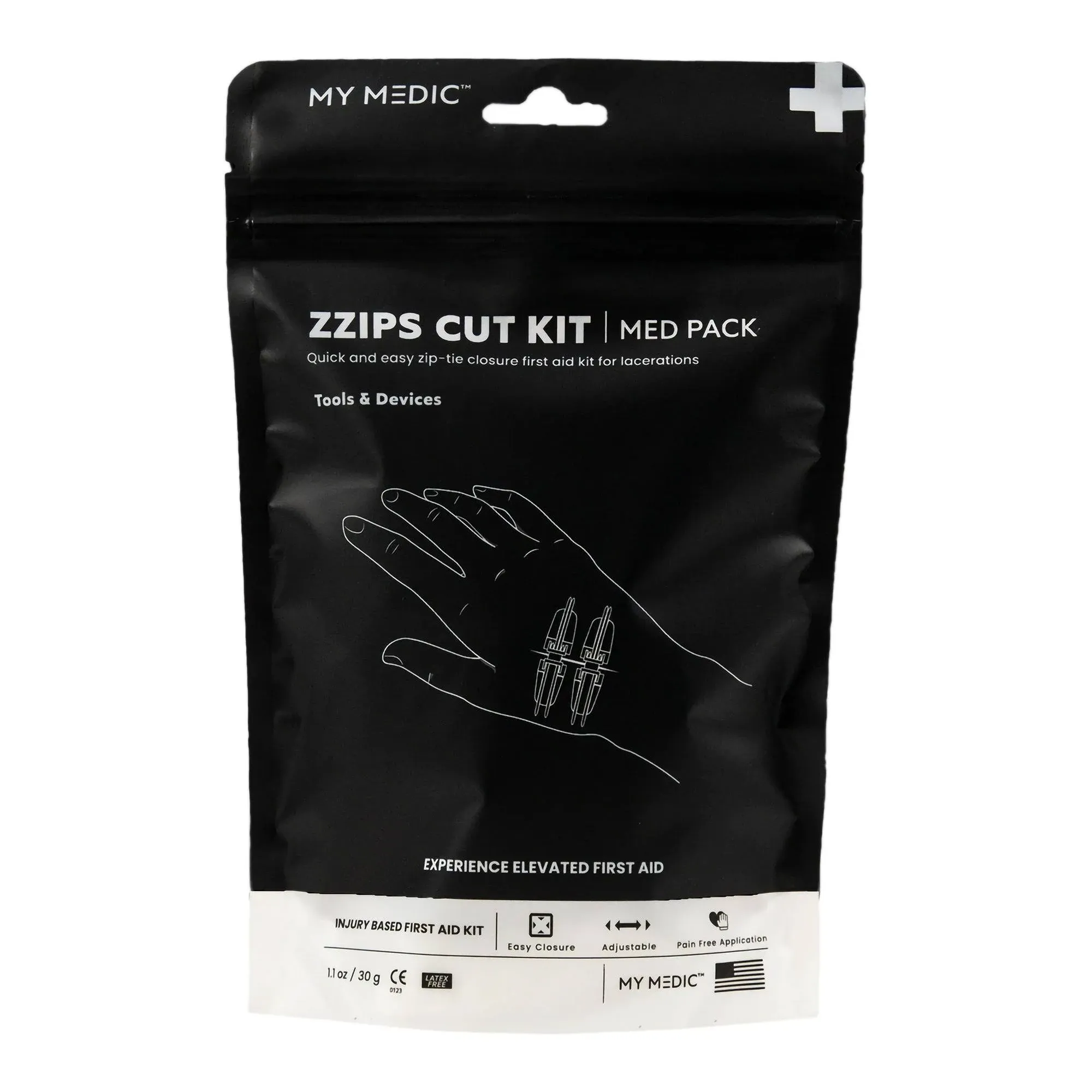 My Medic ZZips Cut Kit Wound Closure Strips Emergency Essential First Aid Kit