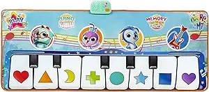 Do, Re & Mi Musical Piano Mat, 48” - Includes 8 Melodies, Character Voices, Interactive Memory Game - for Kids 3 and Up - Play & Learn - Toy Piano - Amazon Exclusive