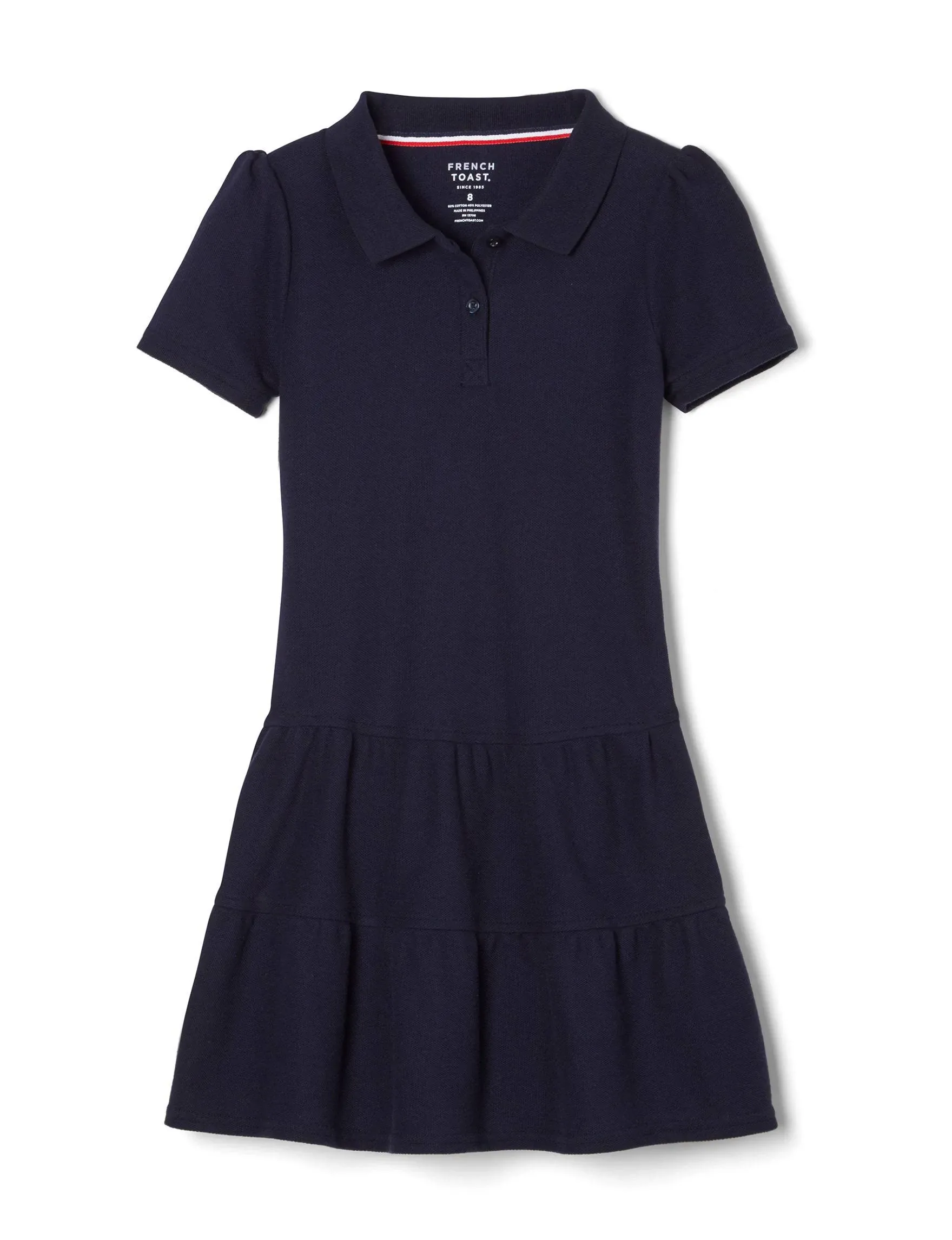 French Toast Girls' Ruffle Pique Polo Dress