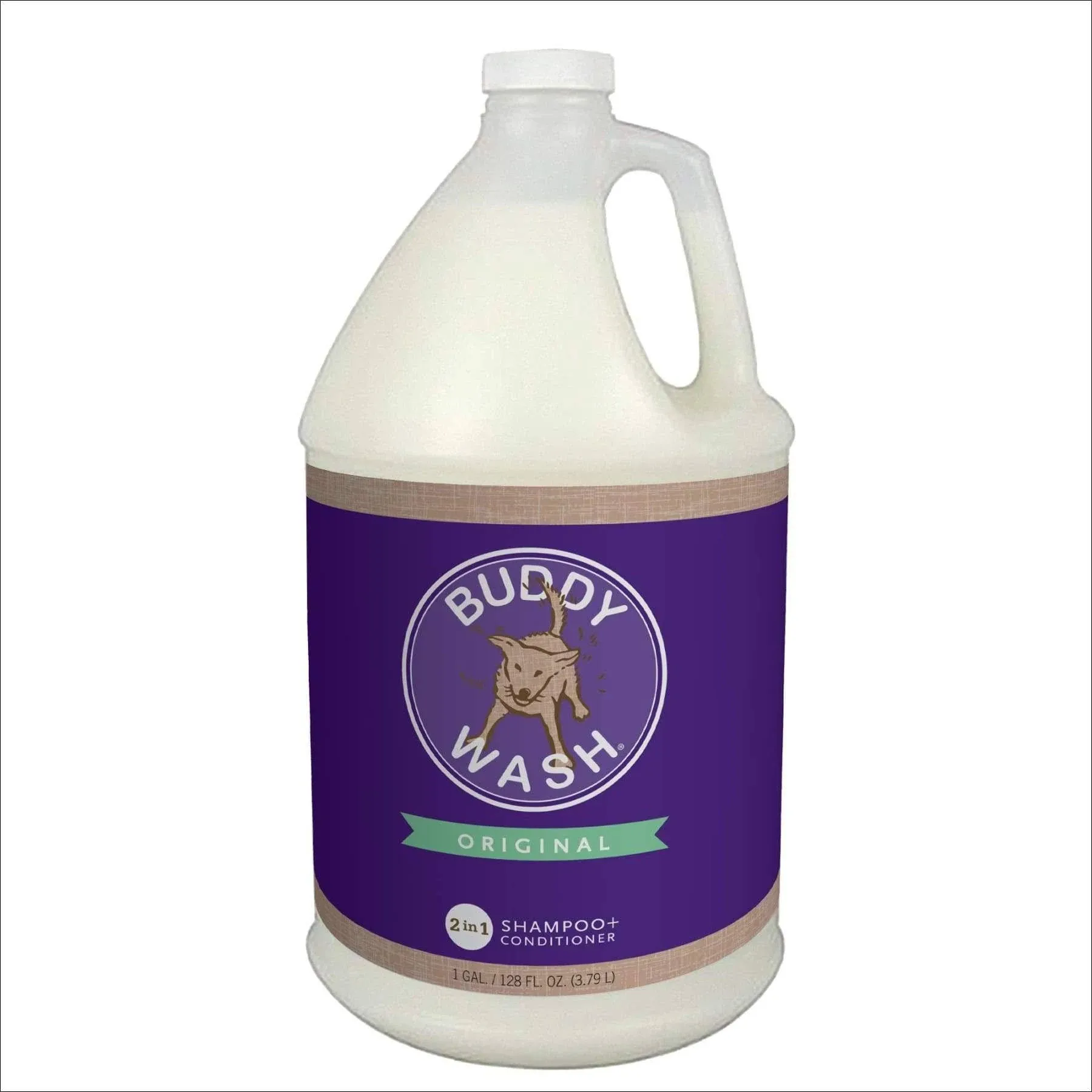 Buddy Grooming Wash 2 in 1 Dog Shampoo, Lavender & Mint, 1 Gallon Bottle