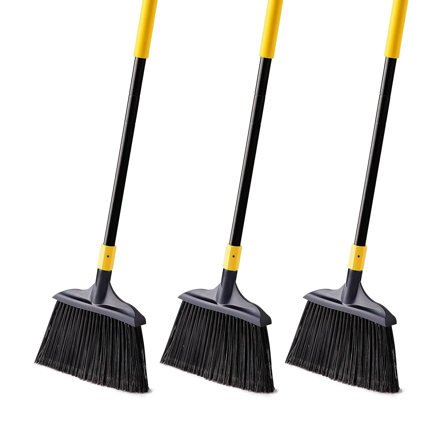 Yocada Heavy-Duty Broom Outdoor Indoor Commercial 3 Pcs Perfect for Courtyard ...