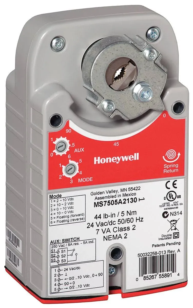 Honeywell Spring Return Direct Coupled Actuator MS7505A2030