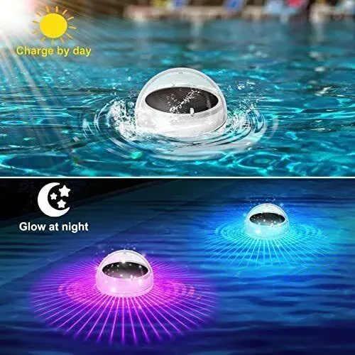 Solar Floating Pool Lights,pool Lights That Float With Rgb Color