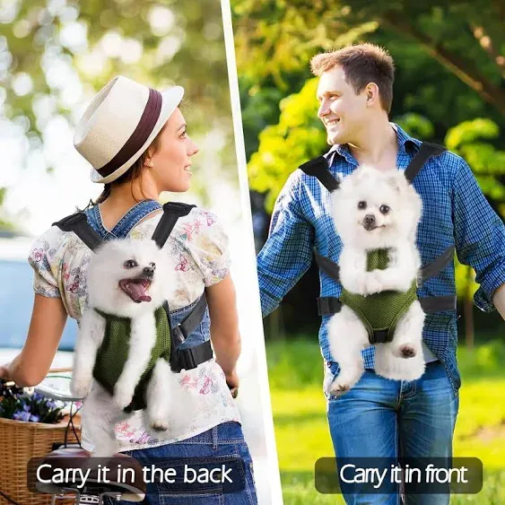 Pet Front Dog Carrier Backpacks, Adjustable Dog Backpack Carrier, Legs