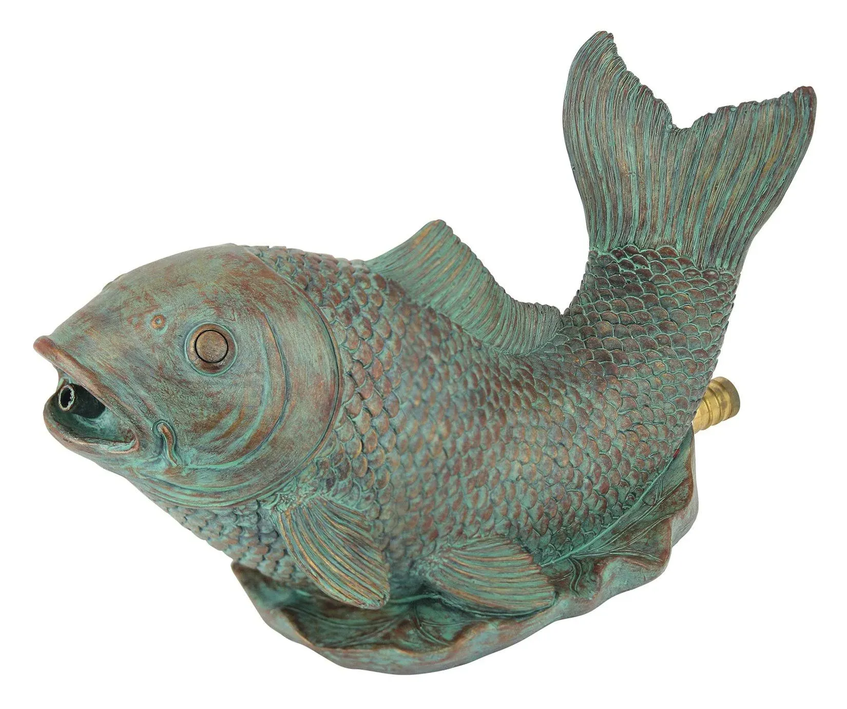 Danner Manufacturing, Inc. Pondmaster Spouting Fish Statue, 03770 Brown