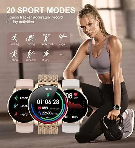 Iaret Smart Watch for Women (Answer/Make Call), Fitness Tracker for Android 