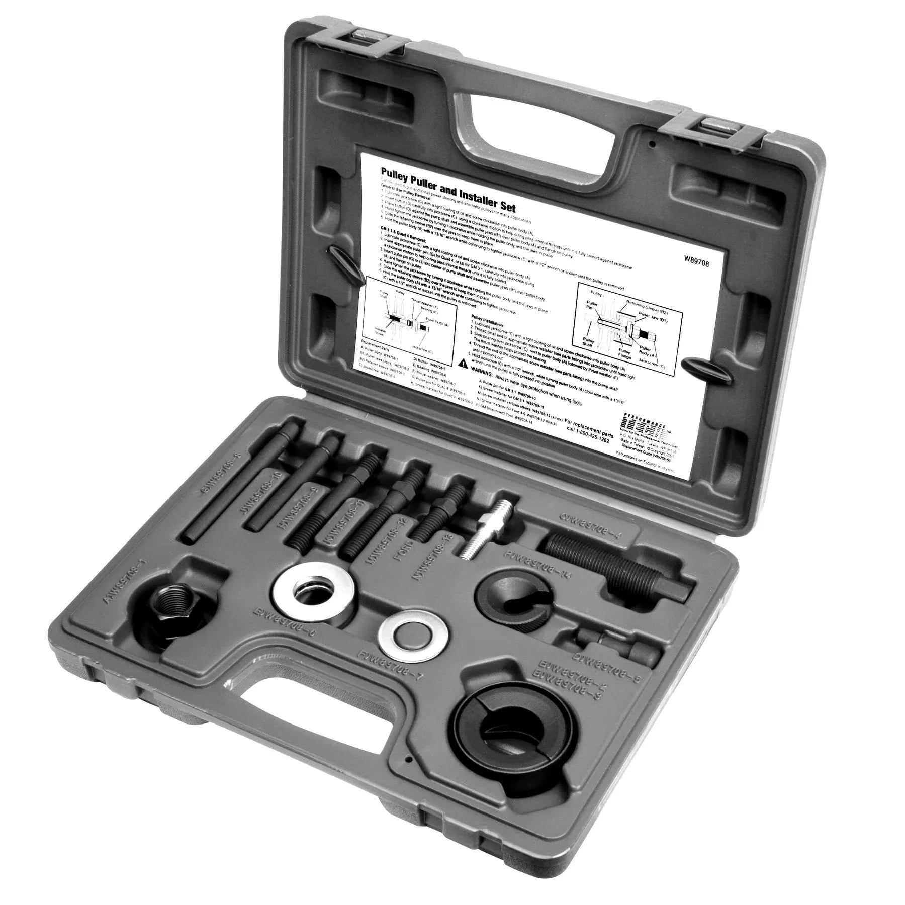 Performance Tool W89708 Pulley Puller/Installer Kit