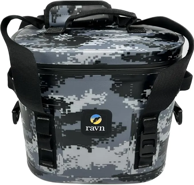 Ravn 12 Can Black Camo Cooler