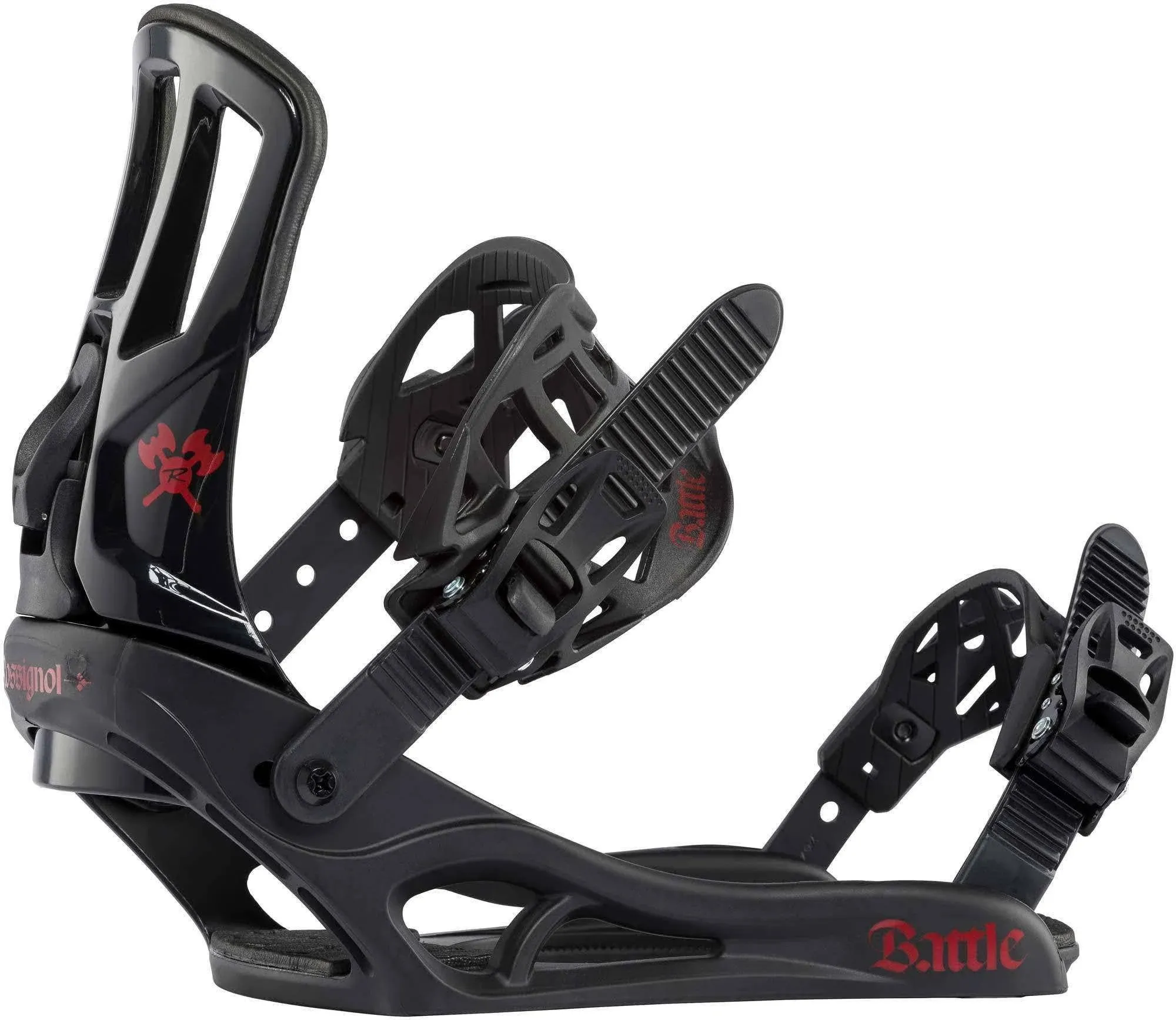 Rossignol Battle Snowboard Bindings 2023 Black/Red / XL