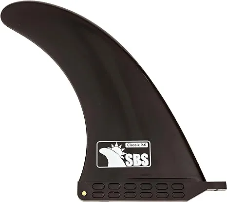 Santa Barbara Surfing SBS - 9" Longboard & SUP Single Fin - Center Fin for Surfboards & Paddleboards