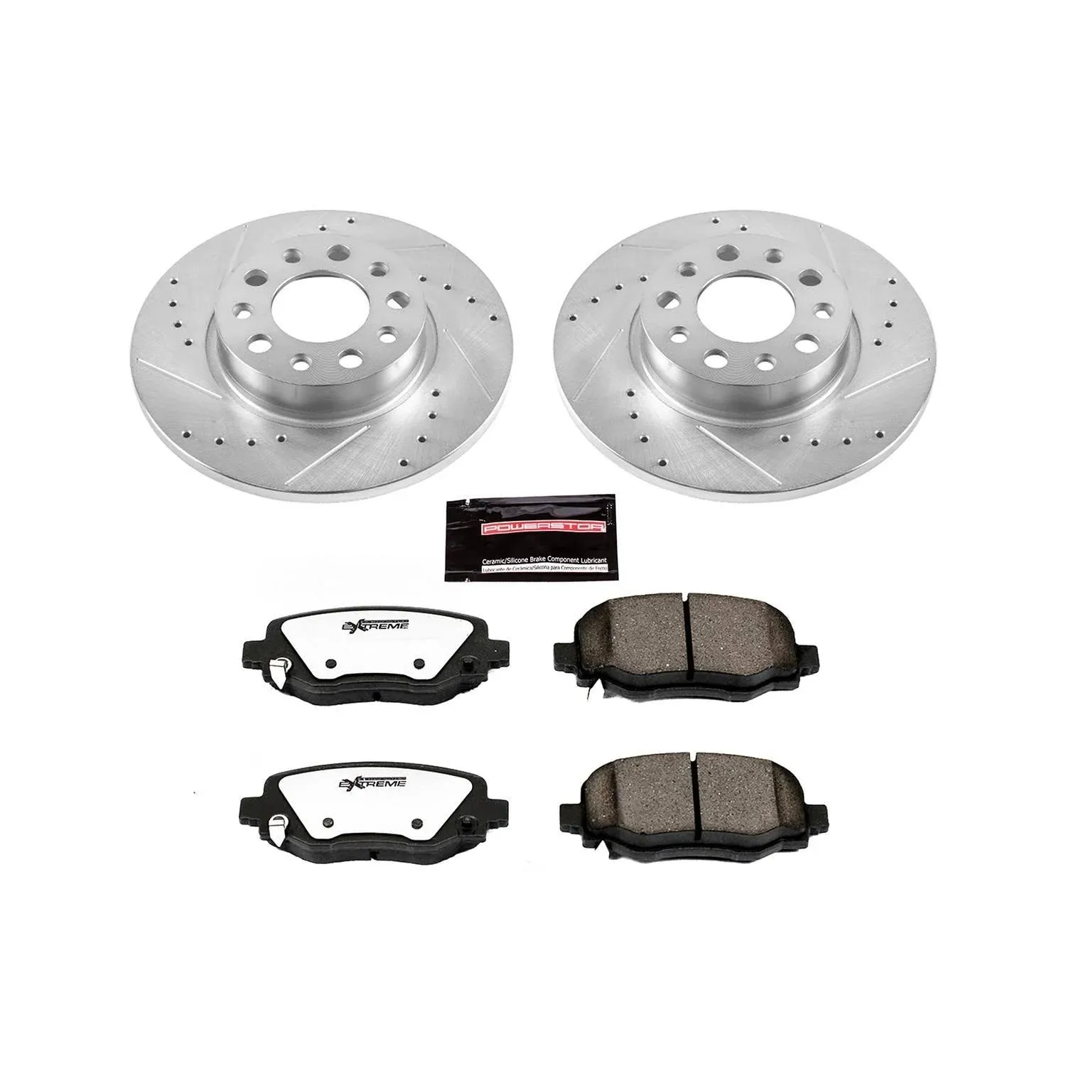 PowerStop K7301-36 - Z36 Drilled and Slotted Truck and Tow Brake Rotors and Pads Kit