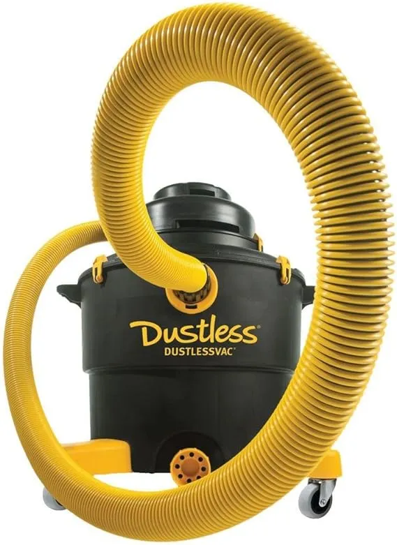 Dustless Technologies D1603 Wet+Dry Shop Vac – Powerful Dustless Vacuum for Contractors, Construction, Professional, and Home Use