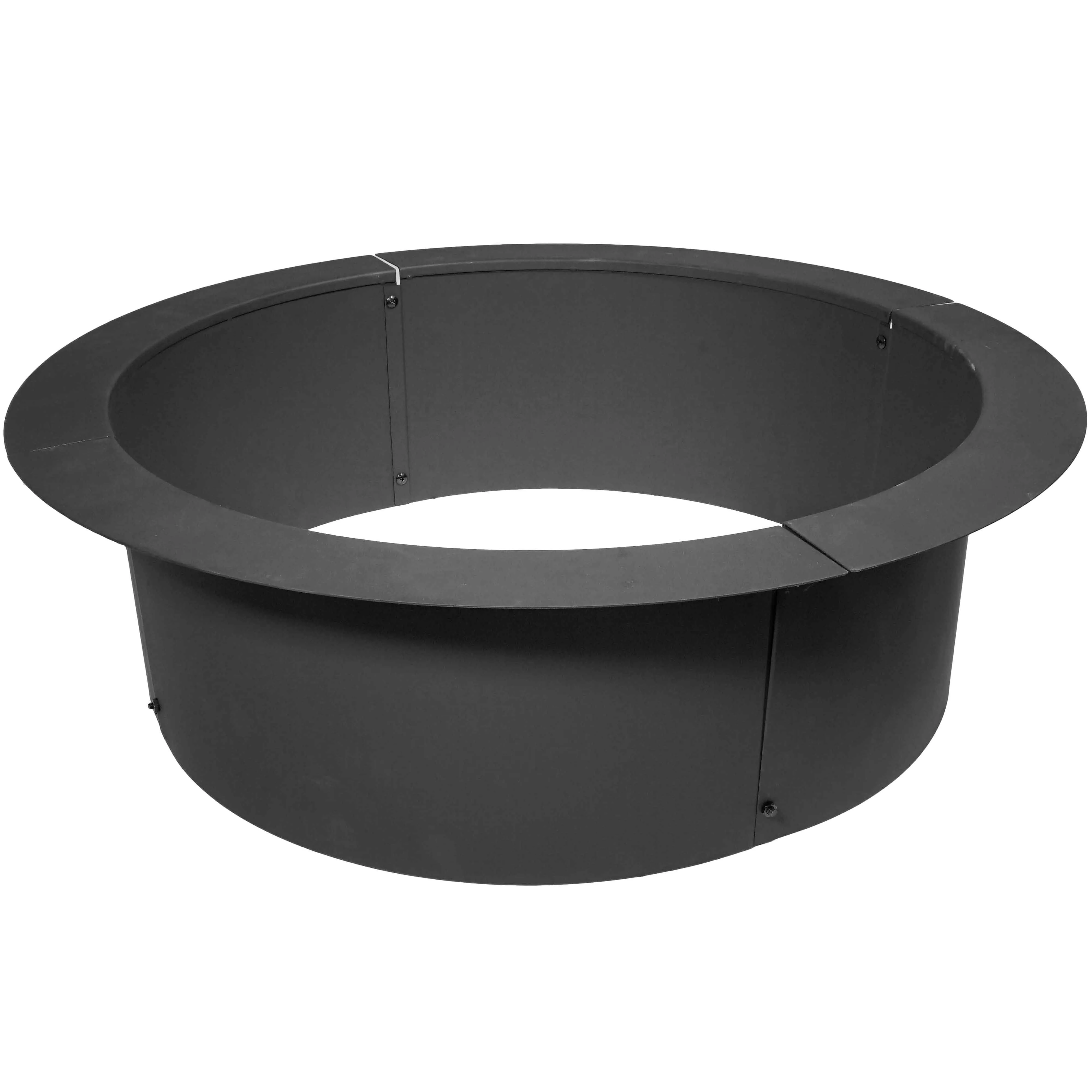 Titan 33" Diameter Steel Fire Pit Liner Ring Heavy Duty DIY In-Ground Outdoor