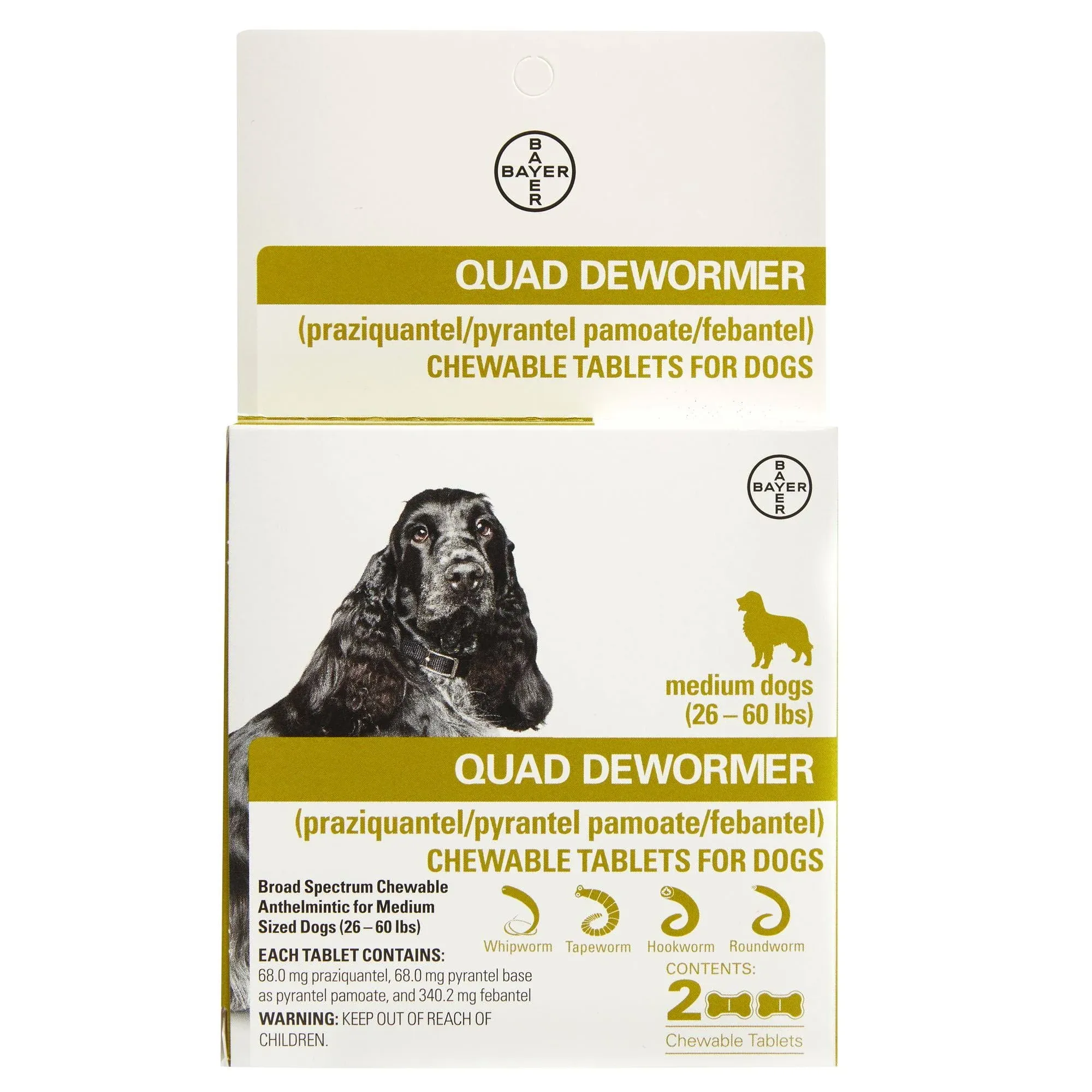 Dog quad dewormer