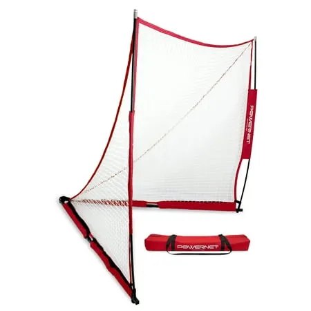 PowerNet Portable Lacrosse Goal, Choose from Two Sizes 6x6 or 4x4, Quick and Easy 2 Minute Setup No Tools Required, Perfect for Practice or Scrimmages, Bow Style Frame