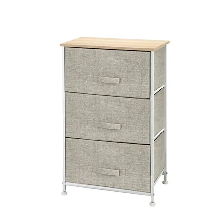 Dresser for Bedroom Storage Sesslife Dresser with 3 Fabric Drawers