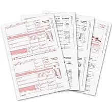 1099 MISC Forms 2024, 1099 MISC Laser Forms IRS Approved Designed for Quickbooks and Accounting Software 2024, 4 Part Tax Forms Kit, 25 Vendor Kit - Total 54 (105) Forms