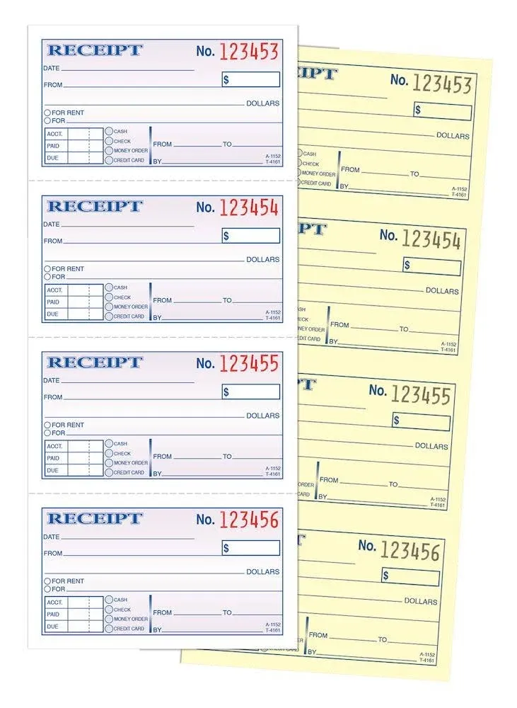 Adams Money/rent Receipt Book