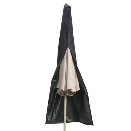 Patio Umbrella Zipper Cover Waterproof -Resistant Umbrella Covers Fits Market Umbrellas Outside Parasol Cover