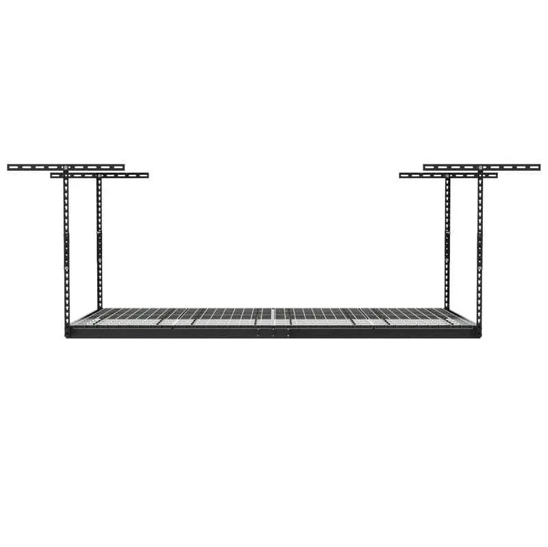 SafeRacks 4' x 8' Overhead Storage | 2 Rack Pack, Hammertone / 18" - 33"