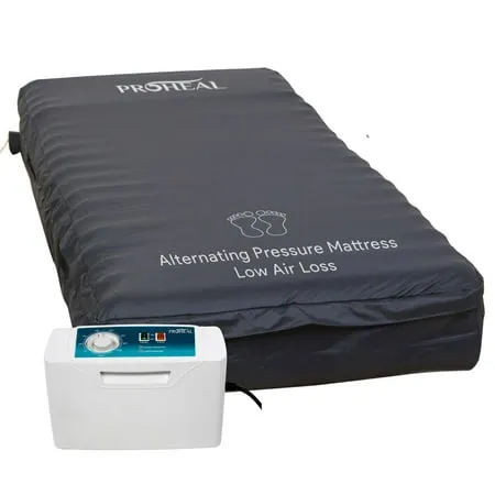 Proheal Low Air Loss Alternating Pressure Air Mattress with Pump - Stages I-III - Bed Size: 36” x 80” Bed Thickness: 8 inch