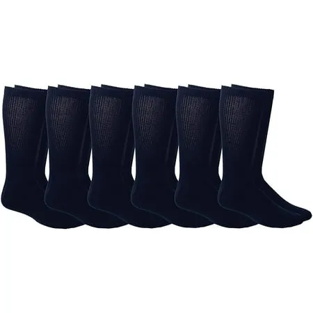 SOCKS NBULK King Size Cotton Diabetic Crew & Ankle Socks Big & Tall Mens Diabetes Sock Bulk Value Pack