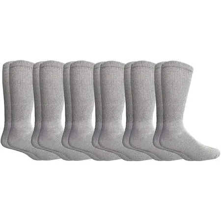 SOCKS NBULK King Size Cotton Diabetic Crew & Ankle Socks Big & Tall Mens Diabetes Sock Bulk Value Pack