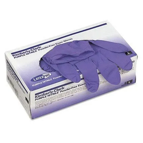 Kimberly-Clark Purple Nitrile Exam Gloves (55083), 5.9 Mil, Ambidextrous, 9.5”, Large