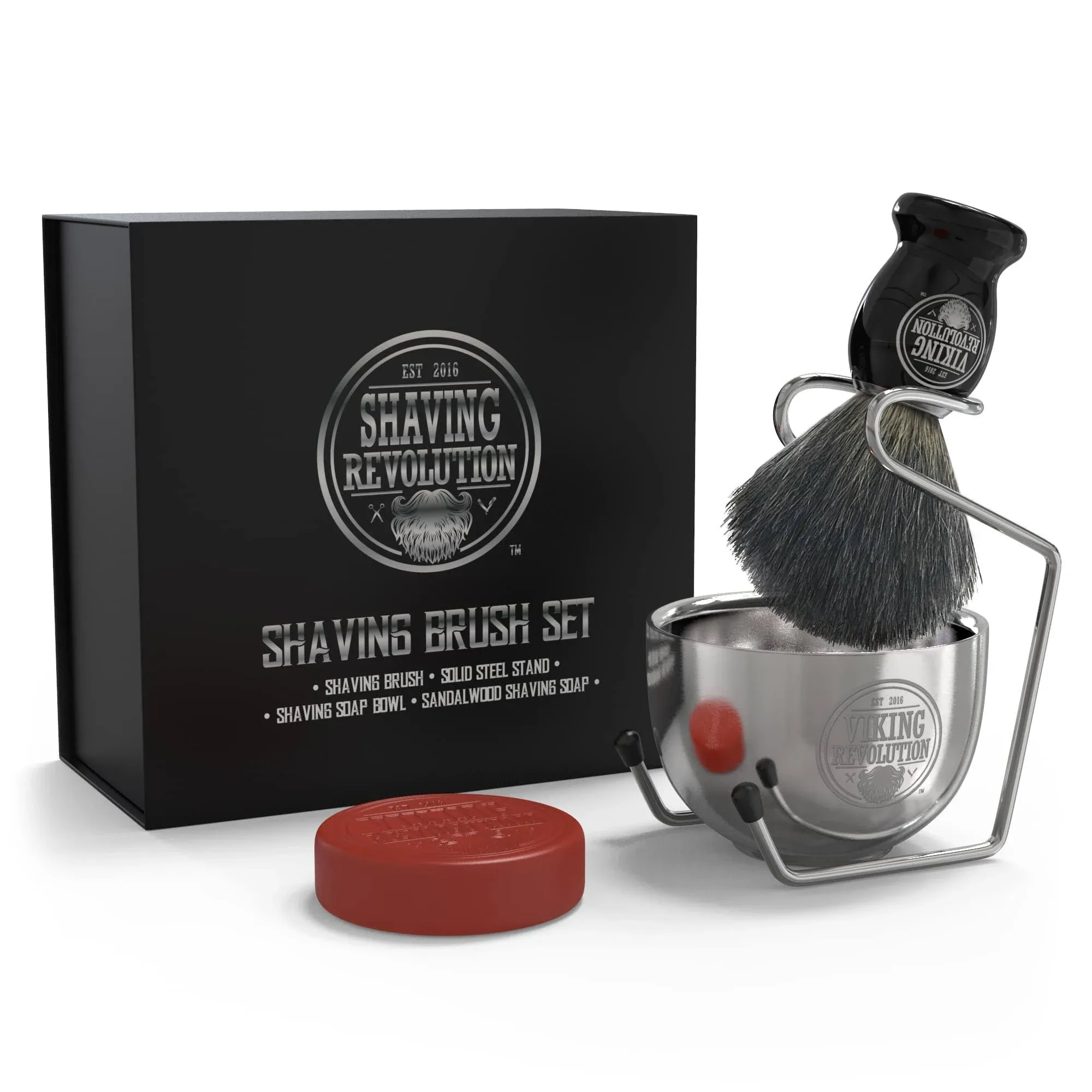 Luxury Shaving Brush Set - Shaving Kit for Men Includes Badger Hair Shaving Brush ...