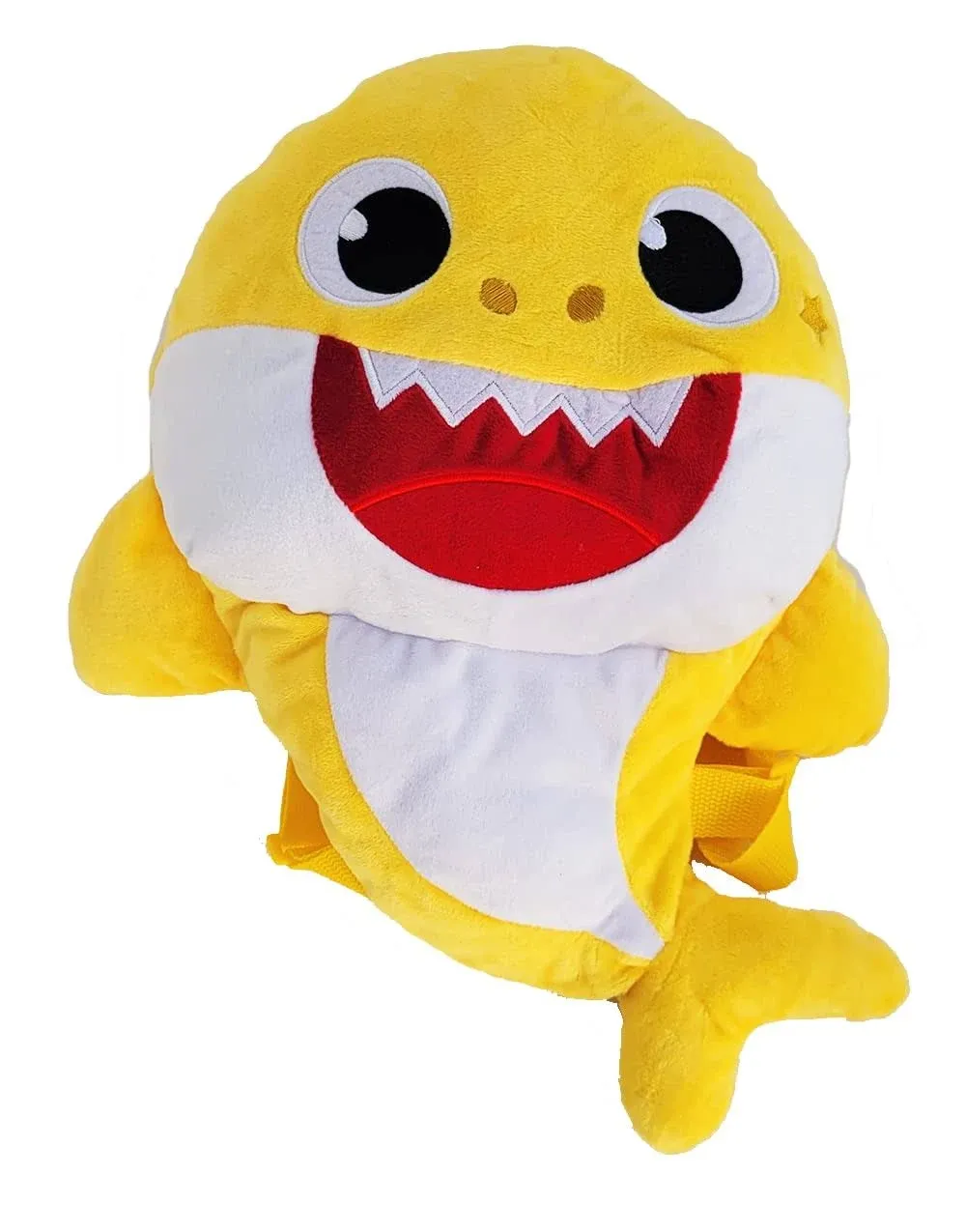 Nickelodeon Pinkfong Yellow Baby Shark 15&#034; inches Plush Backpack New Licensed