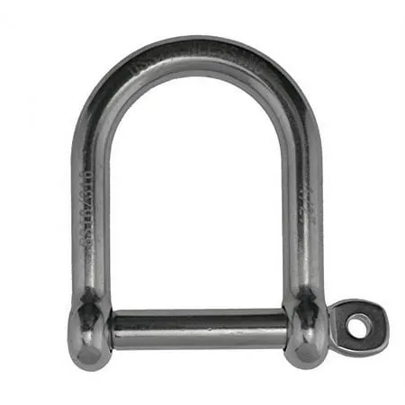 Extreme Max 3006.8231 BoatTector Stainless Steel Wide D Shackle - 3/8", Silver