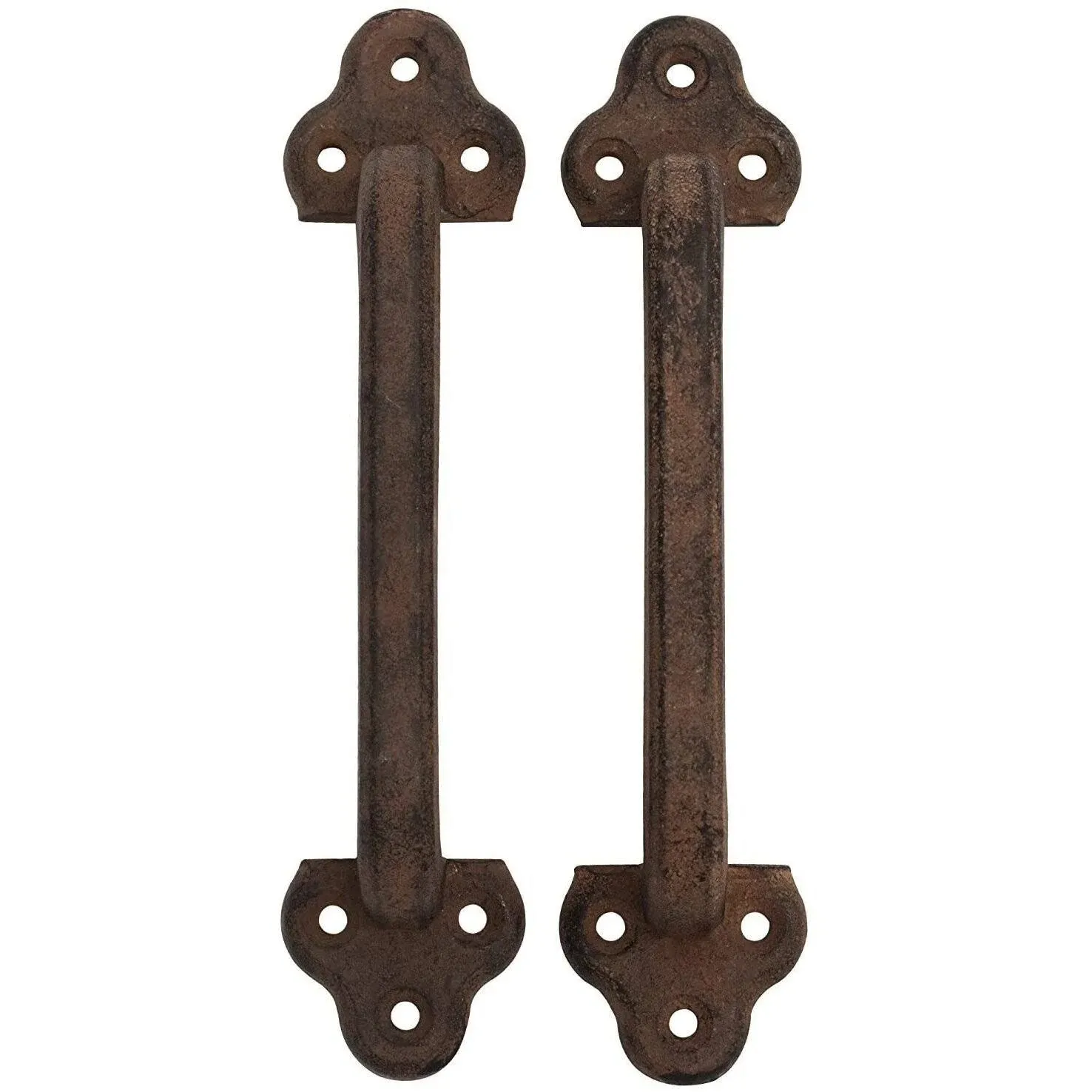 Iron Pull Handle for Doors Set of 2 Rustic Style for Barn Doors, Gates and More