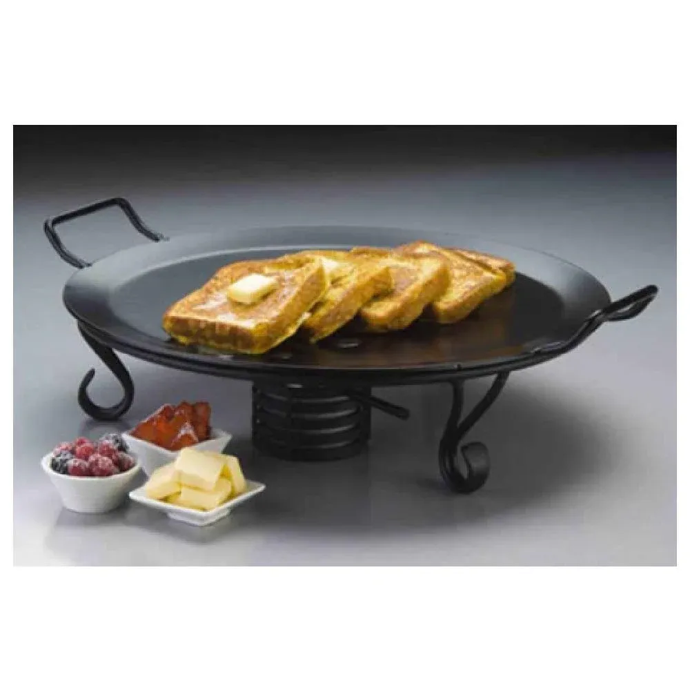 American Metalcraft GS81 18" Round Wrought Iron Griddle