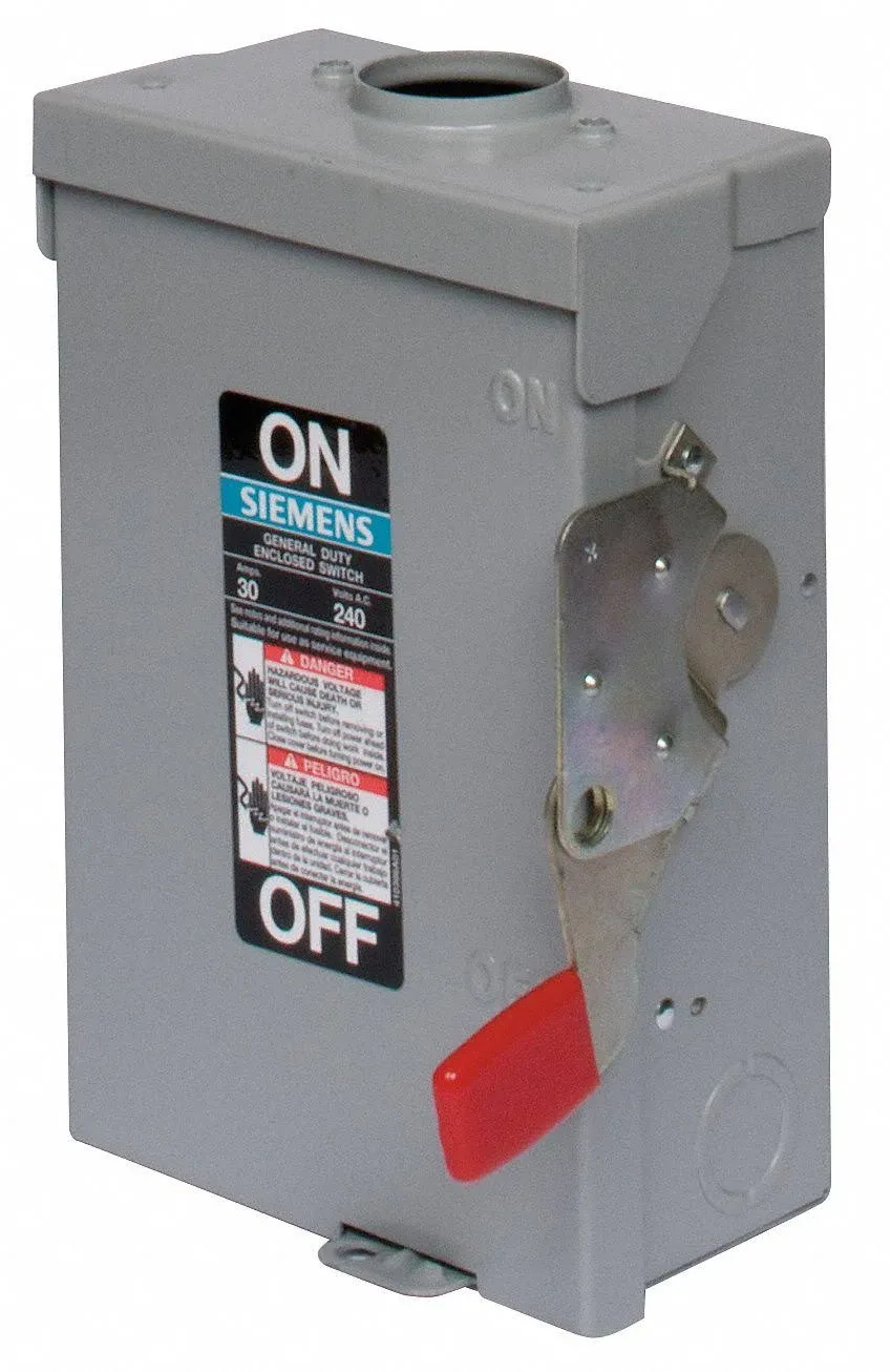 Siemens GF323NR 100 Amp General Duty Safety Switch, Fusible