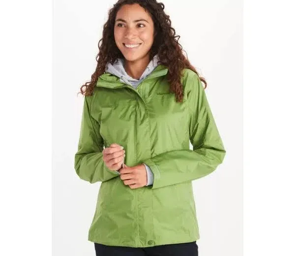 Marmot Women&#x27;s PreCip Eco Jacket, Green Size Small