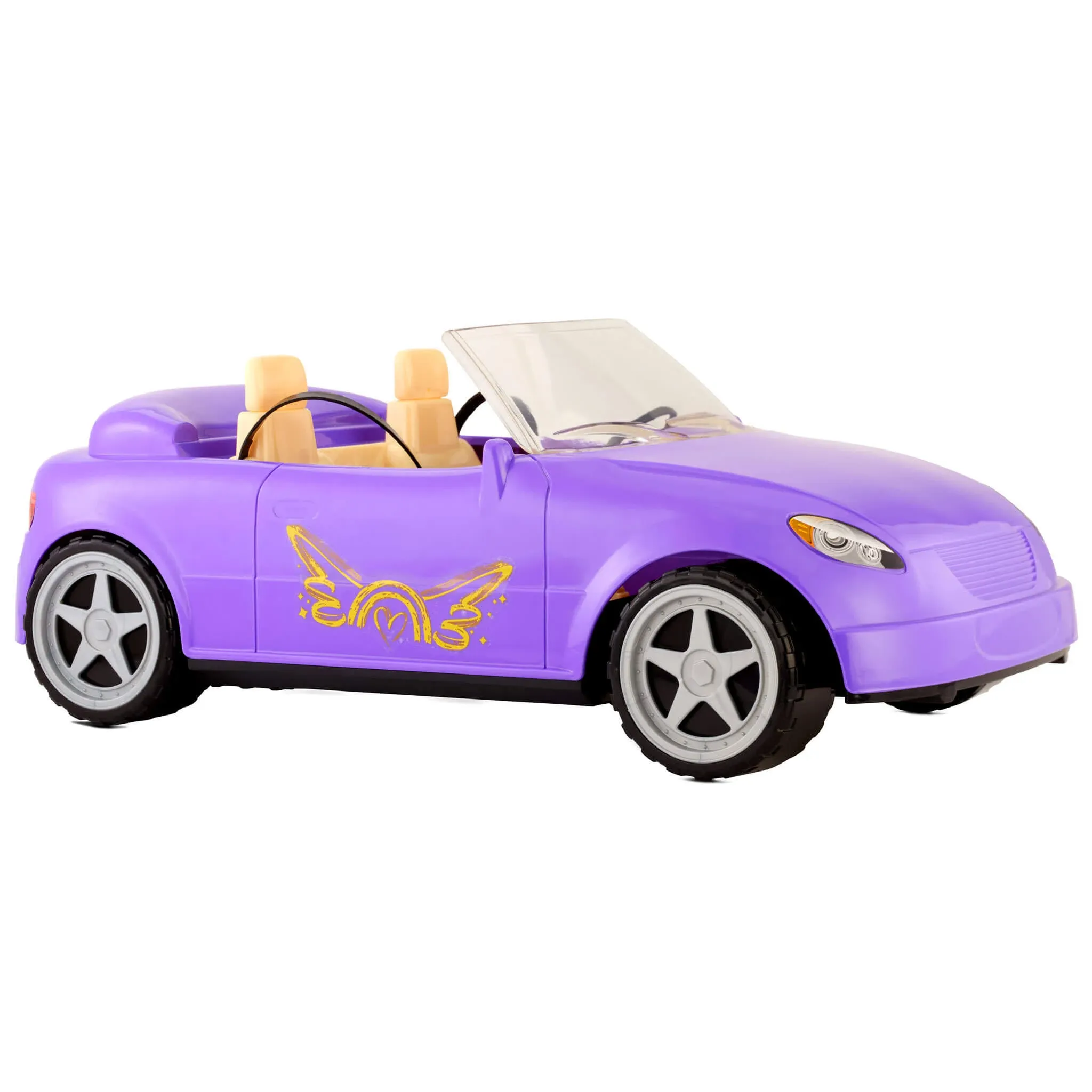 MGA’s Dream Ella Car Cruiser – Purple Convertible Car -Fits Two 11.5" Fashion Dolls