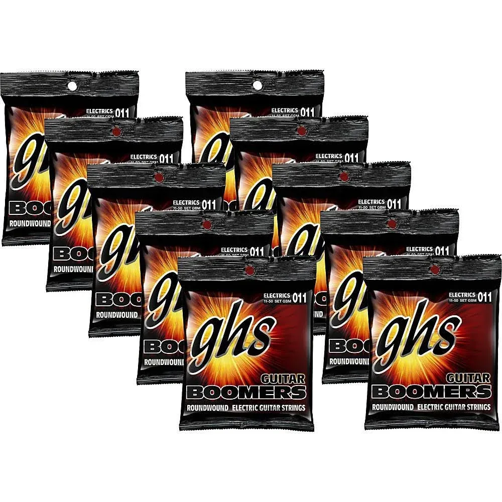 GHS Boomers Medium Electric Guitar Strings 10-Pack