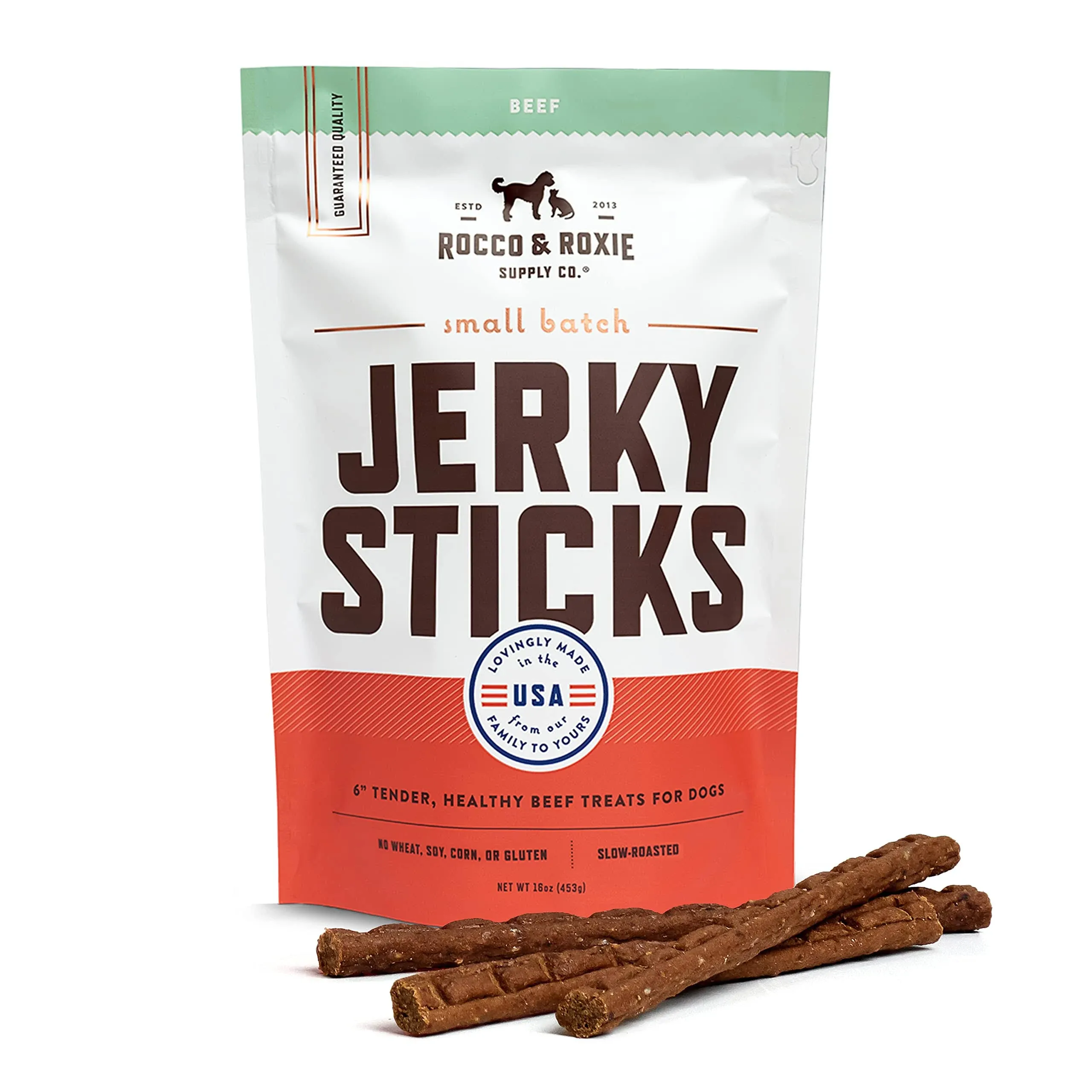 Rocco & Roxie Gourmet Jerky Dog Treats - Slow Smoked Delicious