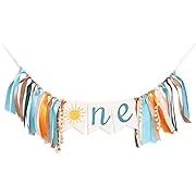 You Are My Sunshine High Chair Banner - Sun Themed First Birthday Party Decorations For Boy, Boho Sun 1st Birthday Party Favor, Modern Sun One Garland For High Chair, Baby Boy Shower Supplies