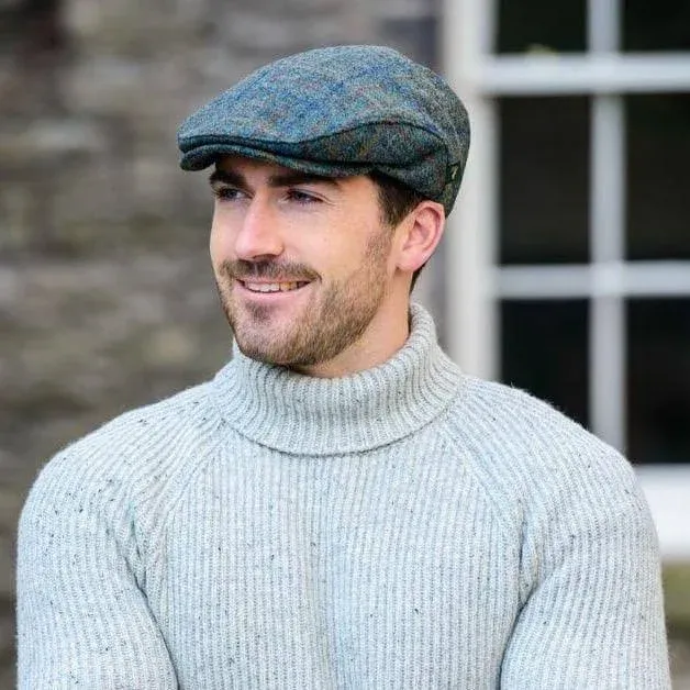 Mucros Weavers Irish Trinity Flat Cap Men&#039;s 100% Wool Tweed Touring Hat