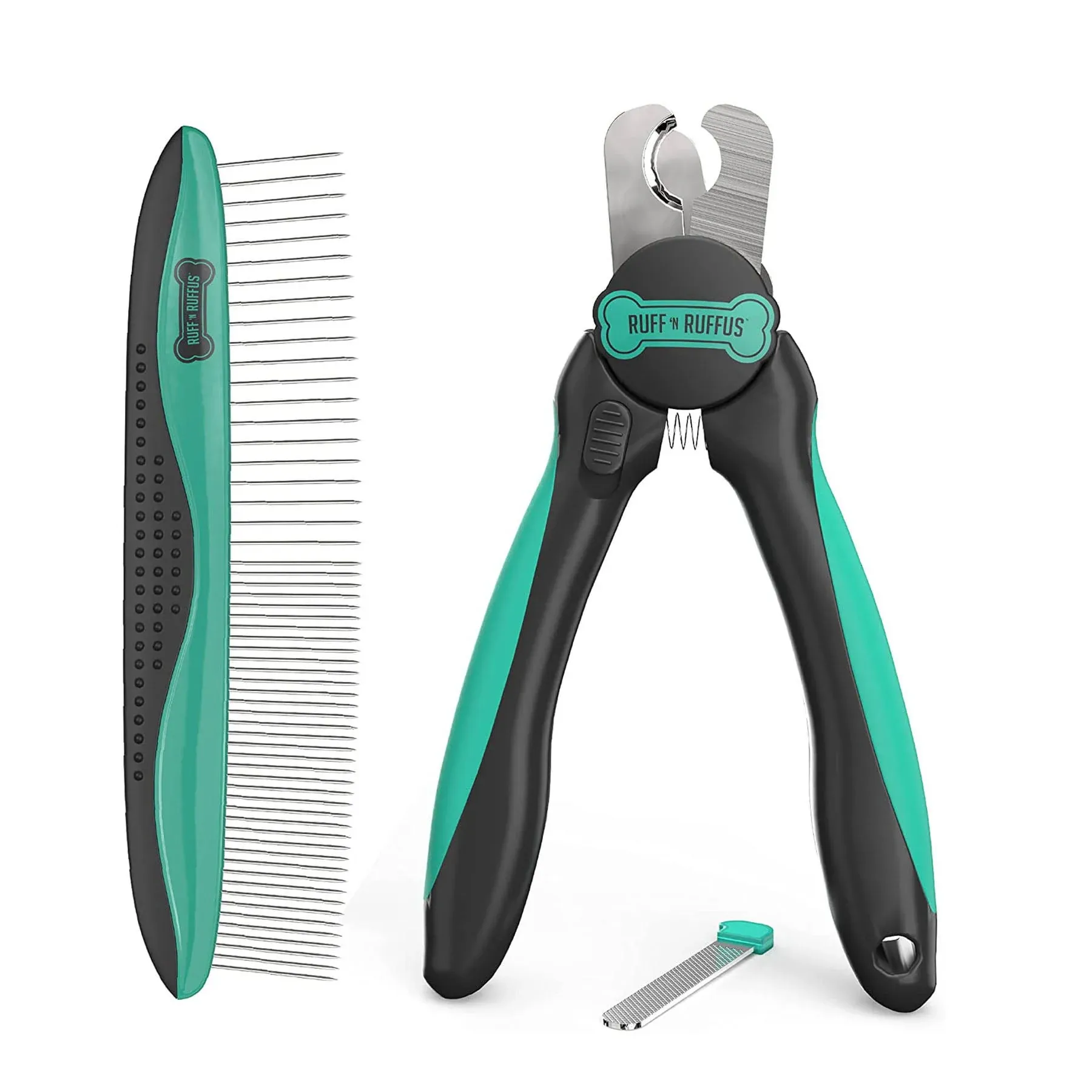 RUFF &#039;N RUFFUS PROFESSIONAL - GRADE DOG &amp; CAT PET NAIL CLIPPERS + FREE PET COMB