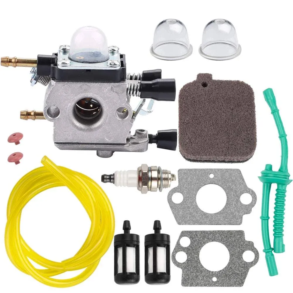 Kizut BG55 BG85 SH85 Carburetor for Stihl Tune Up Service Kit BG45 BG46 BG65 BG85 SH85 SH55 Leaf Blower Zama C1Q-S68 Carb # 4229 120 0606 Parts Fuel Line Filter for Stihl BG55 BG85 Carburetor Parts