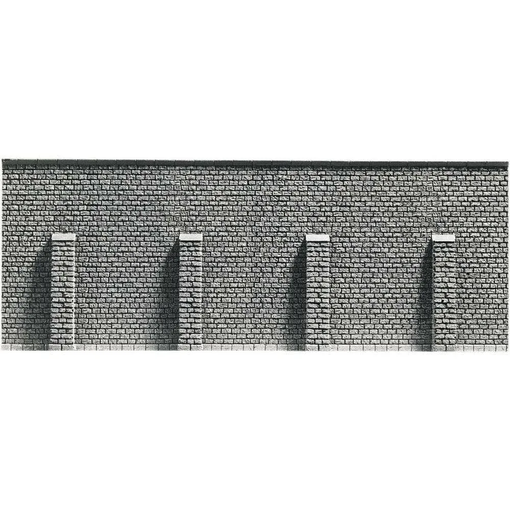 Noch 34856 Retaining Wall Gray Brick N Scale Model Kit