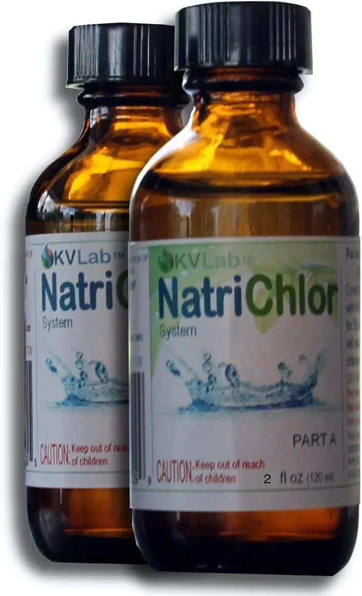 NatriChlor The Original Chlorine Dioxide Solution Kit with Citric Acid (2 Bottles)