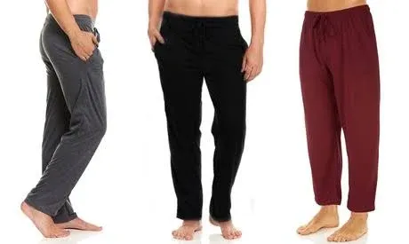 3 Pack: Daresay Comfy Men's Lounge Pants - Pajamas pants for men, 100% Cotton - Up to 3XL