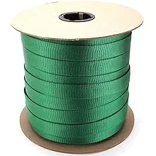 1 Green Nylon Tubular Webbing - 25 feet