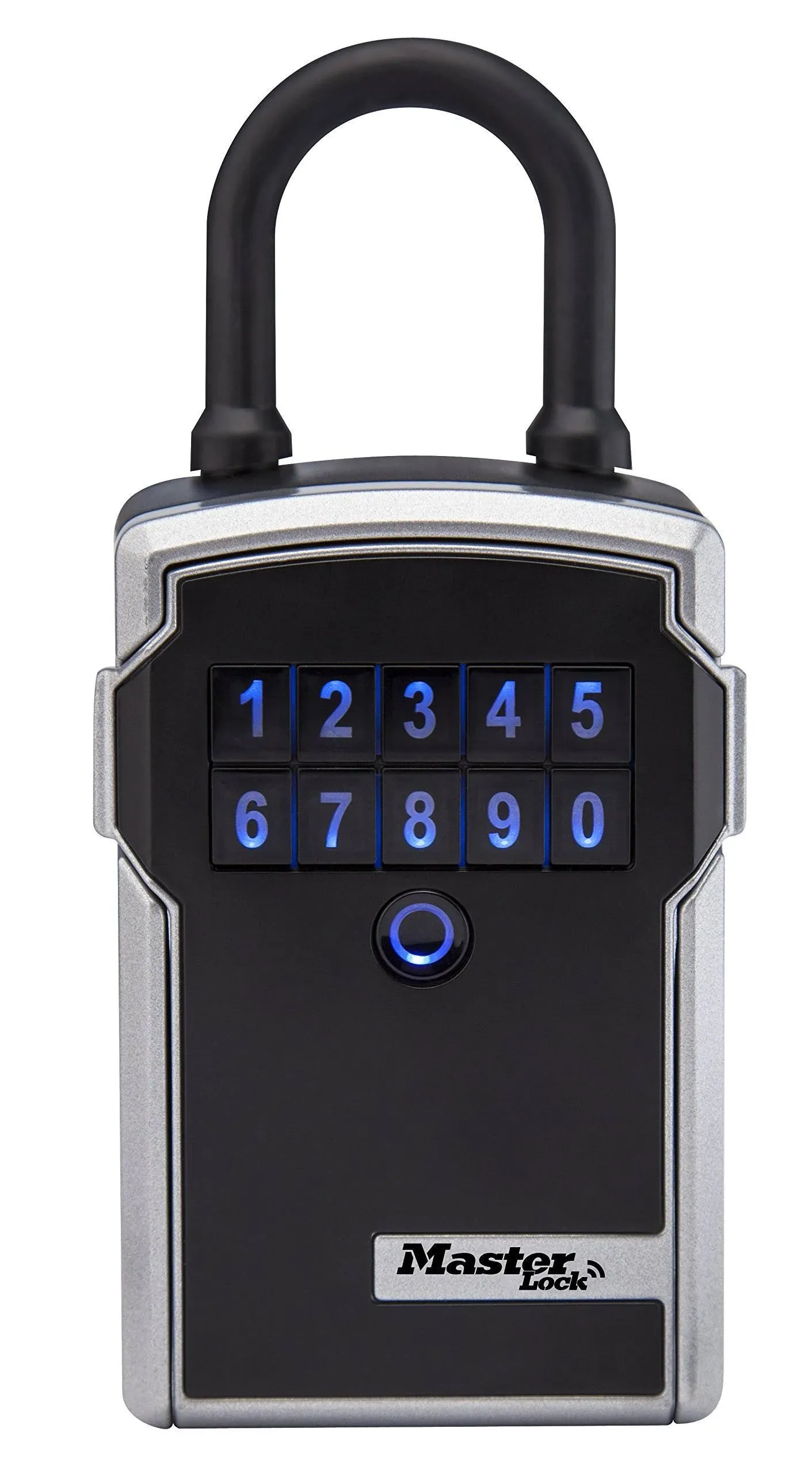 Master Lock Lock Box, Electronic Portable Key Safe, Bluetooth iOS/Android App and Keypad Codes, 3-1/4 in. Wide