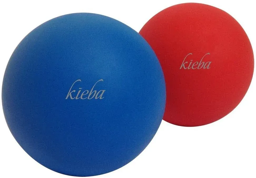 Kieba Massage Lacrosse Balls for Myofascial Release, Trigger Blue and Red