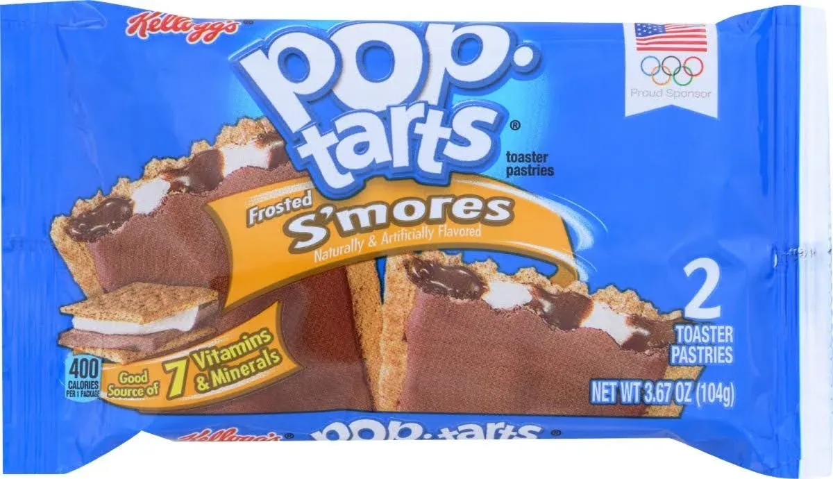 Pop-Tarts Toaster Pastries, S'mores, Frosted, 8 Pack - 8 toaster pastries, 13.5 oz