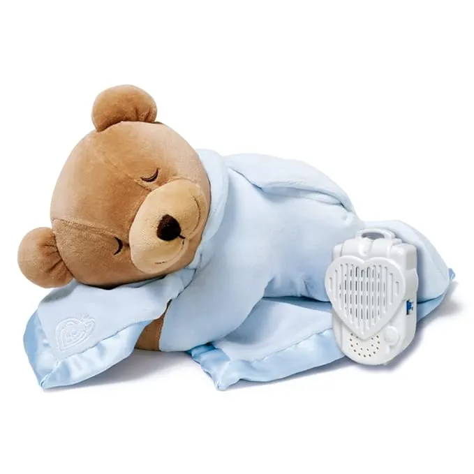 Prince Lionheart Original Slumber Bear with Silkie Blanket - Blue